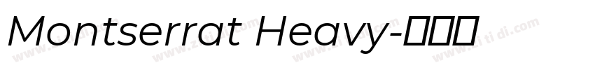 Montserrat Heavy字体转换